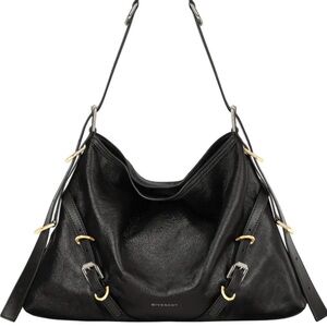 Givenchy Black Leather & mixed metal purse